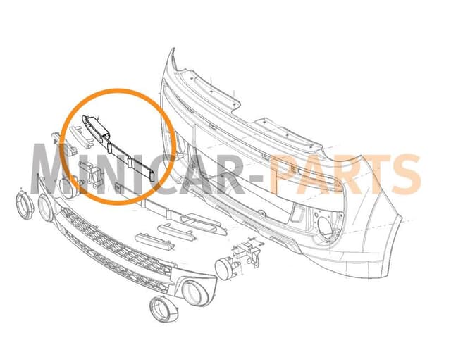 Pasek LED prawy przedni Microcar MGO3 / MGO4