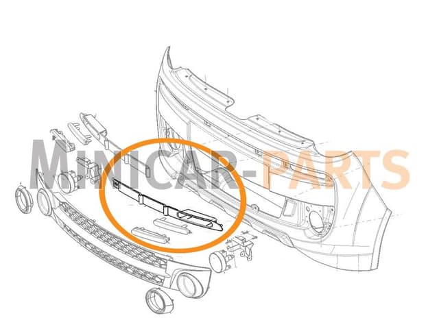 Pasek LED lewy Microcar MGO3 / MGO4